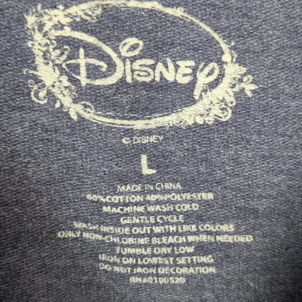 Disney The Little Mermaid 1989 Heathere Navy Crewneck Sweatshirt - Women's Large - Picture 3 of 5